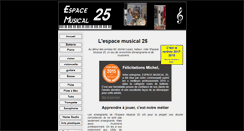 Desktop Screenshot of espacemusical25.com