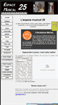 Mobile Screenshot of espacemusical25.com