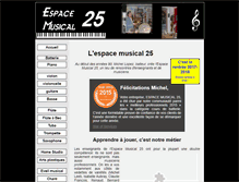 Tablet Screenshot of espacemusical25.com